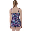 Splodge Tie Front Two Piece Tankini View2