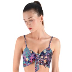 Splodge Woven Tie Front Bralet by Hayleyboop