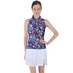 Splodge Women s Sleeveless Polo Tee by Hayleyboop