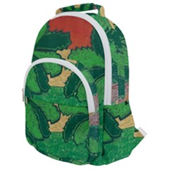 Palmtrees At Sunset  Rounded Multi Pocket Backpack by Hayleyboop