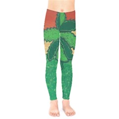 Palmtrees At Sunset  Kids  Leggings by Hayleyboop