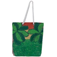 Palmtrees At Sunset  Full Print Rope Handle Tote (large) by Hayleyboop