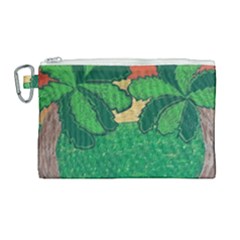 Palmtrees At Sunset  Canvas Cosmetic Bag (large) by Hayleyboop