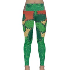 Palmtrees At Sunset  Lightweight Velour Classic Yoga Leggings by Hayleyboop