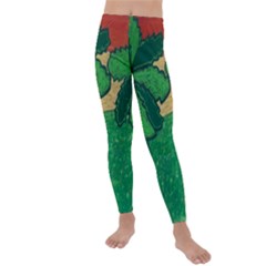 Palmtrees At Sunset  Kids  Lightweight Velour Leggings by Hayleyboop