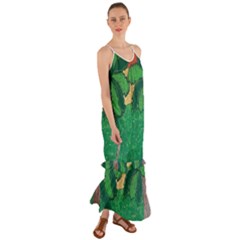 Palmtrees At Sunset  Cami Maxi Ruffle Chiffon Dress