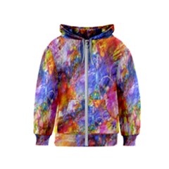 Abstract Colorful Artwork Art Kids  Zipper Hoodie