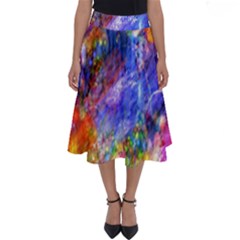 Abstract Colorful Artwork Art Perfect Length Midi Skirt by artworkshop