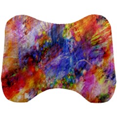 Abstract Colorful Artwork Art Head Support Cushion by artworkshop