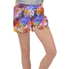 Abstract Colorful Artwork Art Velour Lounge Shorts by artworkshop