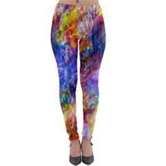 Abstract Colorful Artwork Art Lightweight Velour Leggings by artworkshop