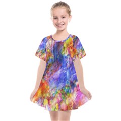 Abstract Colorful Artwork Art Kids  Smock Dress by artworkshop