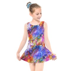 Abstract Colorful Artwork Art Kids  Skater Dress Swimsuit by artworkshop