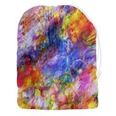 Abstract Colorful Artwork Art Drawstring Pouch (3xl) by artworkshop