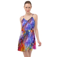 Abstract Colorful Artwork Art Summer Time Chiffon Dress by artworkshop