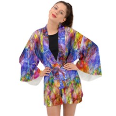 Abstract Colorful Artwork Art Long Sleeve Kimono by artworkshop