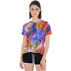 Abstract Colorful Artwork Art Open Back Sport Tee by artworkshop