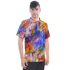 Abstract Colorful Artwork Art Men s Polo Tee