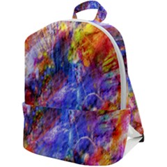 Abstract Colorful Artwork Art Zip Up Backpack by artworkshop