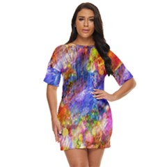 Abstract Colorful Artwork Art Just Threw It On Dress