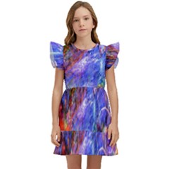 Abstract Colorful Artwork Art Kids  Winged Sleeve Dress by artworkshop