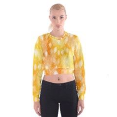 Abstract Sparkling Christmas Day Cropped Sweatshirt by artworkshop