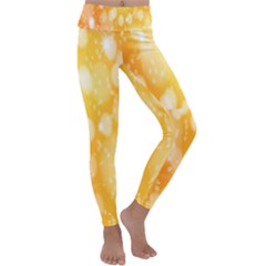 Abstract Sparkling Christmas Day Kids  Lightweight Velour Classic Yoga Leggings