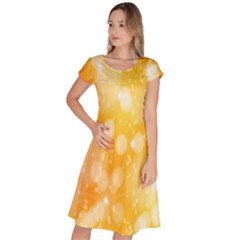 Abstract Sparkling Christmas Day Classic Short Sleeve Dress by artworkshop