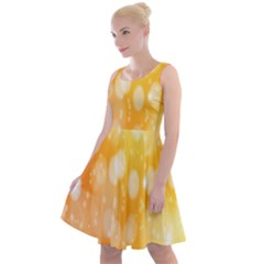 Abstract Sparkling Christmas Day Knee Length Skater Dress by artworkshop