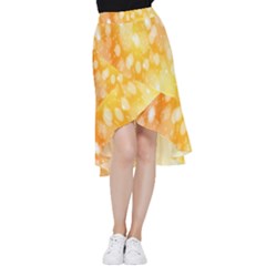 Abstract Sparkling Christmas Day Frill Hi Low Chiffon Skirt by artworkshop