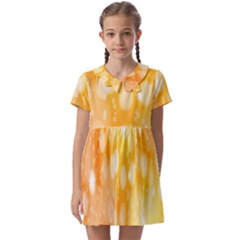 Abstract Sparkling Christmas Day Kids  Asymmetric Collar Dress by artworkshop