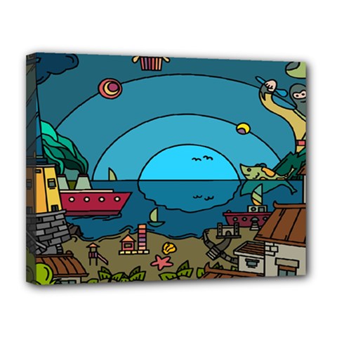 Artwork Art Kids Canvas 14  X 11  (stretched) by artworkshop