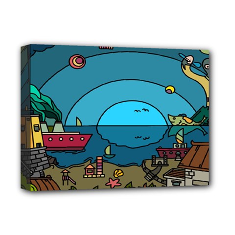 Artwork Art Kids Deluxe Canvas 16  X 12  (stretched)  by artworkshop