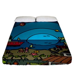 Artwork Art Kids Fitted Sheet (california King Size) by artworkshop