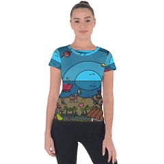 Artwork Art Kids Short Sleeve Sports Top  by artworkshop