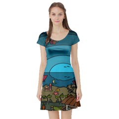 Artwork Art Kids Short Sleeve Skater Dress by artworkshop