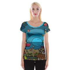 Artwork Art Kids Cap Sleeve Top by artworkshop