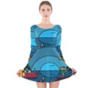 Artwork Art Kids Long Sleeve Velvet Skater Dress View1