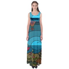 Artwork Art Kids Empire Waist Maxi Dress by artworkshop