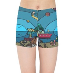 Artwork Art Kids Kids  Sports Shorts by artworkshop