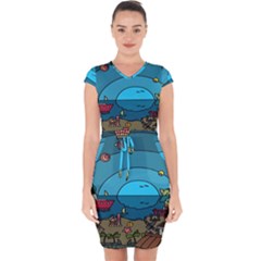 Artwork Art Kids Capsleeve Drawstring Dress  by artworkshop