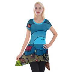 Artwork Art Kids Short Sleeve Side Drop Tunic by artworkshop