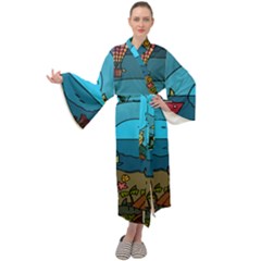 Artwork Art Kids Maxi Velour Kimono by artworkshop