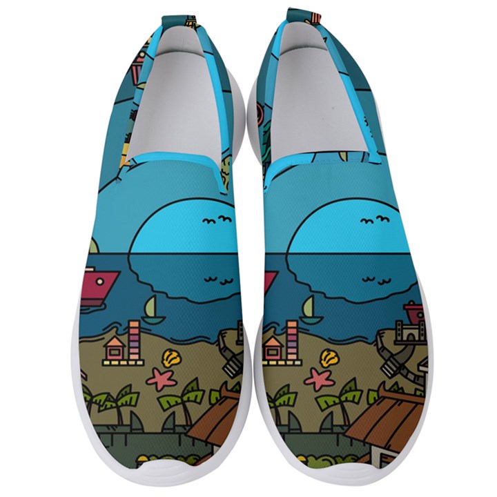 Artwork Art Kids Men s Slip On Sneakers