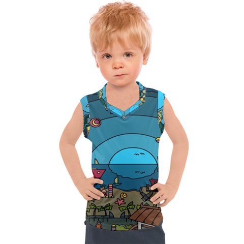 Artwork Art Kids Kids  Sport Tank Top by artworkshop