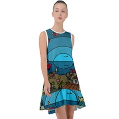 Artwork Art Kids Frill Swing Dress by artworkshop