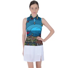 Artwork Art Kids Women s Sleeveless Polo Tee by artworkshop