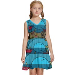 Artwork Art Kids Kids  Sleeveless Tiered Mini Dress