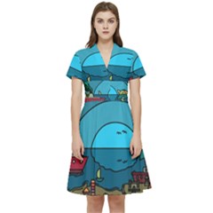 Artwork Art Kids Short Sleeve Waist Detail Dress by artworkshop