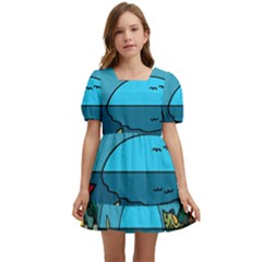 Artwork Art Kids Kids  Short Sleeve Dolly Dress